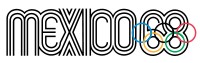 Logo der Olympischen Sommerspiele 1968 Mexiko City  IOC
