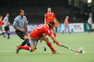 Gegen Egara gab es fr Alexander Sahmel und Co in der ersten EHL-Runde eine klare 0:4-Niederlage