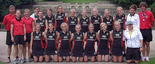 Die Weibliche U21-Nationalmannschaft in Nottingham 2007