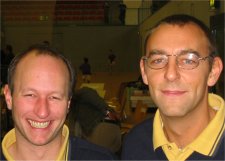 Markus Meyer und Frank Lubrich vor dem Spiel um den 3. Platz.