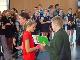 Eva Frank wurde als beste Spielerin ausgezeichnet - hier nimmt sie die Urkunde fr die Vizemeisterschaft entgegen